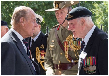 HRH Duke of Edinburgh & George Reynolds.