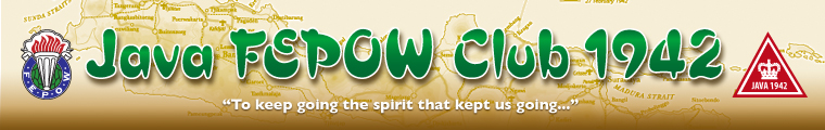 Banner image - Java FEPOW 1942 Club, 2 logos, with strapline "To keep going the spirit that kept us going..."